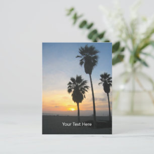 Venice Beach California Sunset Briefkaart