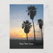 Venice Beach California Sunset Briefkaart (Voorkant)