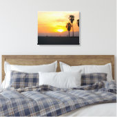 Venice Beach California Sunset Canvas Afdruk (Insitu (Slaapkamer))