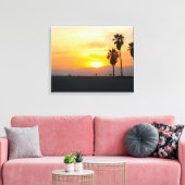Venice Beach California Sunset Canvas Afdruk (Insitu (Woonkamer))