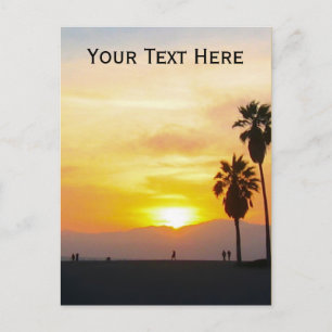 Venice Beach California Sunset Souvenir Briefkaart