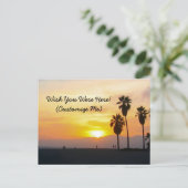 Venice Beach California Sunset Souvenir Briefkaart (Staand voorkant)