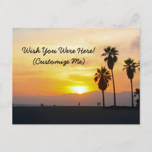 Venice Beach California Sunset Souvenir Briefkaart
