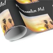 Venice Beach California Sunset Souvenir Cadeaupapier (Rol Hoek)