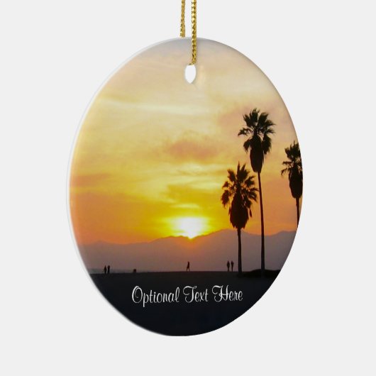 Venice Beach California Sunset Souvenir Ceramic of Keramisch Ornament (Rechts)