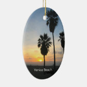 Venice Beach California Sunset Souvenir Keramisch Ornament (Rechts)