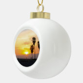 Venice Beach California Sunset Souvenir Keramische Bal Ornament (Rechts)