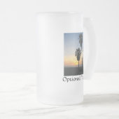 Venice Beach California Sunset Souvenir Matglas Bierpul (Voorkant rechts)