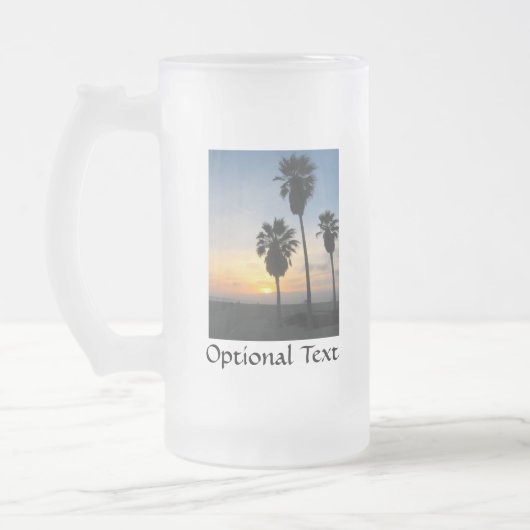 Venice Beach California Sunset Souvenir Matglas Bierpul (Links)