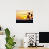 Venice Beach California Sunset Souvenir Poster (Thuiskantoor)