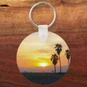 Venice Beach California Sunset Souvenir Sleutelhanger (Voorkant)