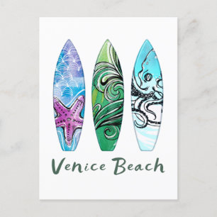 Venice Beach California Surfboards Briefkaart