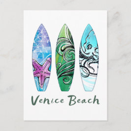 Venice Beach California Surfboards Briefkaart
