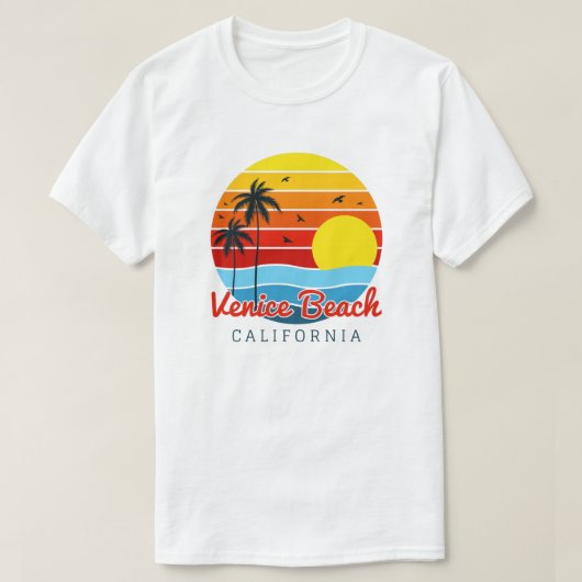 Venice Beach California T-shirt (Design voorkant)