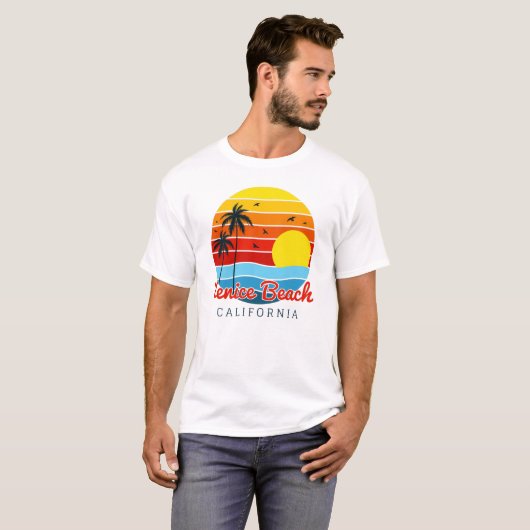 Venice Beach California T-shirt (Voorkant volledig)