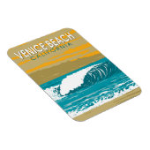 Venice Beach California Travel Art Vintage Magneet (Rechterzijde)