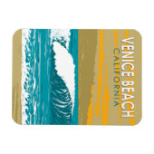 Venice Beach California Travel Art Vintage Magneet (Horizontaal)