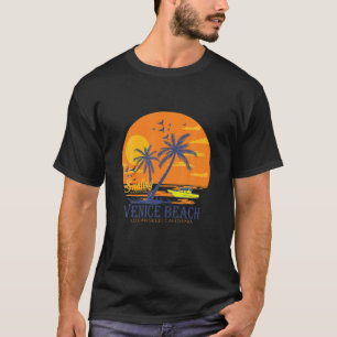 Venice Beach California Vacation, Palm Tree T T-shirt