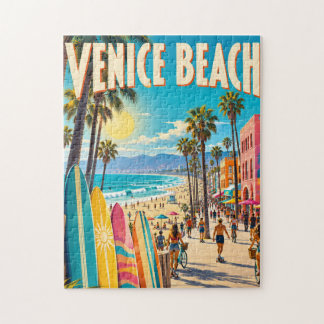 Venice Beach Californië Kleurrijke Surfplanken Pos Legpuzzel