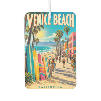 Venice Beach Californië Kleurrijke Surfplanken Pos Luchtverfrisser