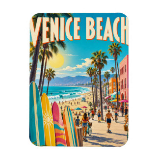 Venice Beach Californië Kleurrijke Surfplanken Pos Magneet