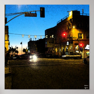 Venice Beach, Californië Poster