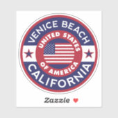 VENICE BEACH, Californië Sticker (Vel)