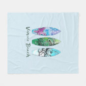 Venice Beach Californië Surfplanken Fleece Deken (Voorkant (Horizontaal))