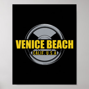 Venice Beach Californië Verenigde Staten Gym Bodyb Poster