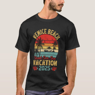 Venice Beach Californië Zand Zee Zon Vakantie 2025 T-shirt