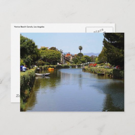 Venice Beach Canals, Los Angeles Briefkaart (Voorkant / Achterkant)