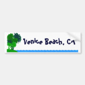 Venice Beach Custom Palm Tree Bumper Sticker (Voorkant)