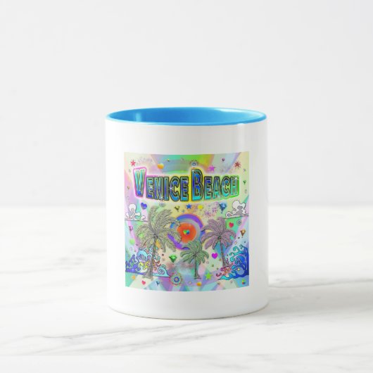 Venice Beach Deep Dream Mok (Midden)