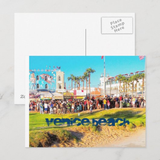 VENICE BEACH ENTERTAINMENT CYCLE BRIEFKAART (Voorkant / Achterkant)