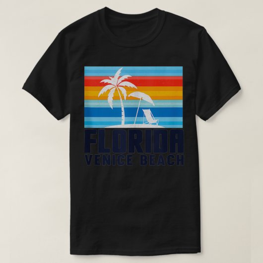 Venice Beach Florida Umbrella Beach Stoel Venice R T-shirt (Design voorkant)