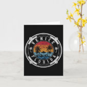 Venice Beach Florida Zomervakantie Sunse Kaart (Gele Bloem)