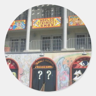 Venice Beach Freak Show Ronde Sticker