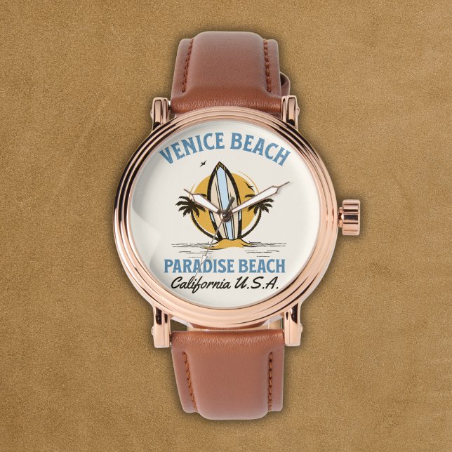Venice Beach Illustration – West Coast Horloge (Creator heeft geüpload)