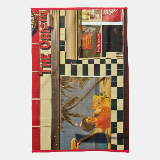 VENICE BEACH KITSCH Kitchen Towel Theedoek (Verticaal)