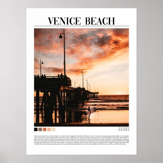 Venice Beach Los Angeles California Verenigde Stat Poster (Voorkant)