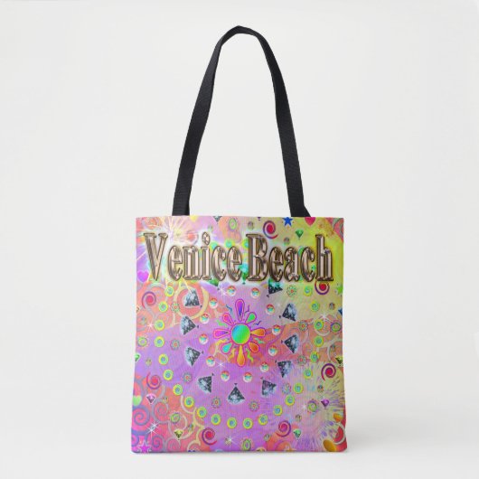 Venice Beach Lucky Golden Canvas tas (Voorkant)