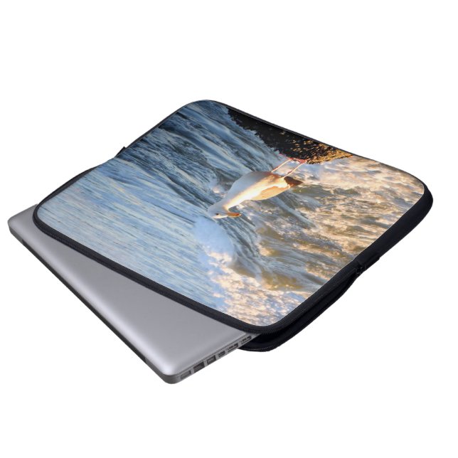 Venice Beach Meeuw Laptop Sleeve (Voorkant onderkant)