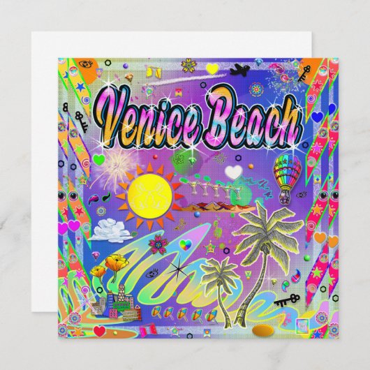 Venice Beach Nu Era T-shirt Kaart (Voorkant / Achterkant)