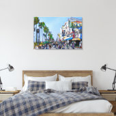 Venice Beach Promenade Canvas Afdruk (Insitu (Slaapkamer))