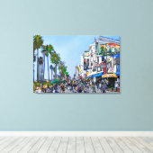 Venice Beach Promenade Canvas Afdruk (Insitu (Houten vloer))