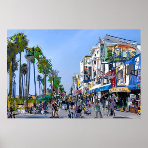 Venice Beach Promenade Poster