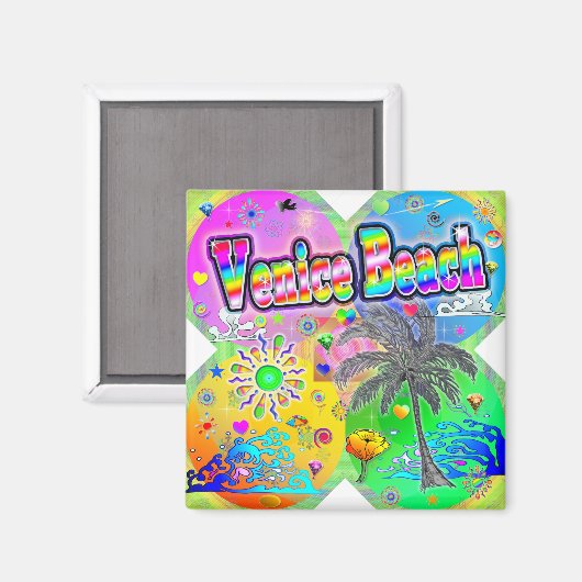 Venice Beach Quadro Seasons Magnet (Voorkant / Achterkant)