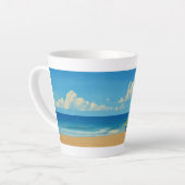 Venice Beach Rainbow Lifeguard Stand Latte Mok (Linkerhoek)