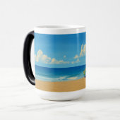 Venice Beach Rainbow Lifeguard Stand Magische Mok (Voorkant links)