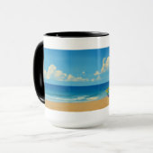 Venice Beach Rainbow Lifeguard Stand Mok (Voorkant links)